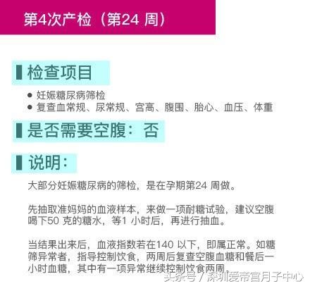 最新最全的孕期12次检查项目和产检时间表，女人一定要看