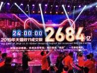 双十一总成交额 2019年双十一当天成交额达到2684亿元