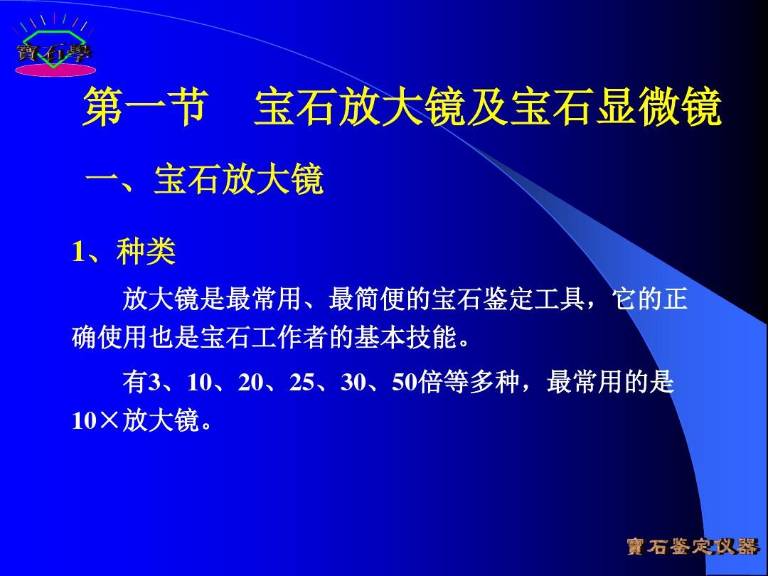 宝石鉴定法全套课件 第四章  宝石鉴定仪器PPT