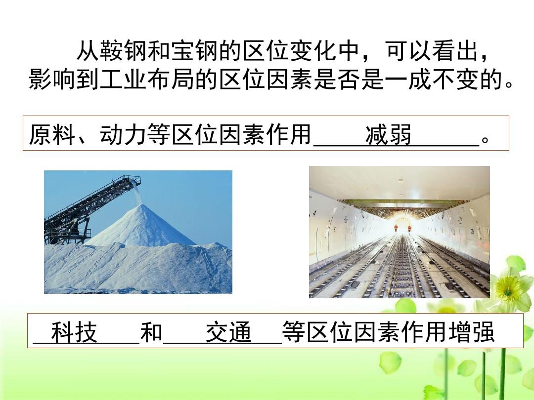 人教版 地理 必修二 第四章 第一节  工业的区位选择(共27张ppt)