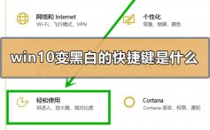 win10变黑白的快捷键是什么_win10变黑白的快捷键