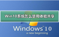 Win10系统怎么禁用体验共享_Win10系统禁用共享体验的步骤