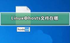 Linux中hosts文件在哪_Linux中hosts文件在哪详细介绍