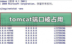 tomcat端口被占用_tomcat端口被占用的方法解决