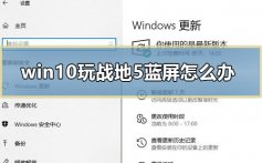 win10玩战地5蓝屏怎么办_电脑玩战地5总是蓝屏