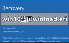 win10蓝屏winload.efi 0xc000000f的修复方法