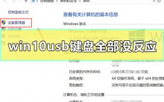 win10usb键盘全部没反应_win10usb键盘全部没反应解决方案