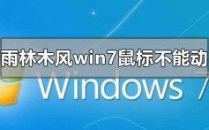 雨林木风win7安装后鼠标不能动的解决方法