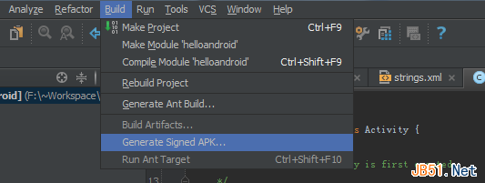 generate-signed-apk