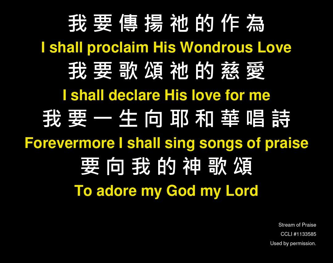 我心要称谢耶和华MyHeartWillPraisetheLord