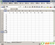 如何用模拟运算表在Excel2003中制作的九九乘法表。