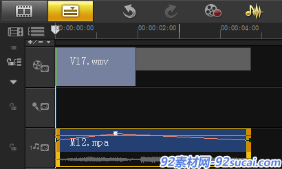 编辑视频时如何通过音量调节线调节音量4