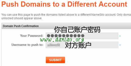 Namesilo域名PUSH账户教程