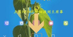 华为9i怎么分屏操作，按住手机中的home键回到主界面