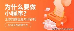 为什么要做小程序，企业开发小程序要求